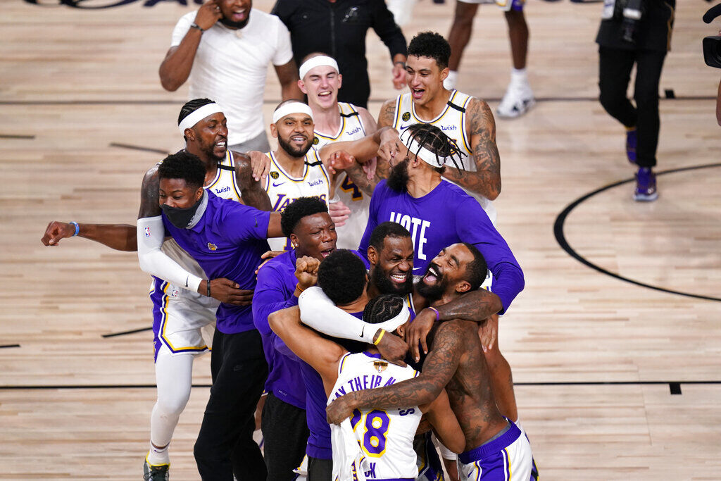 Lakers celebrate